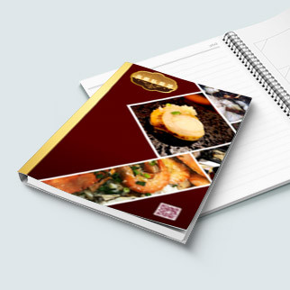 棕紅金色書脊帶相框