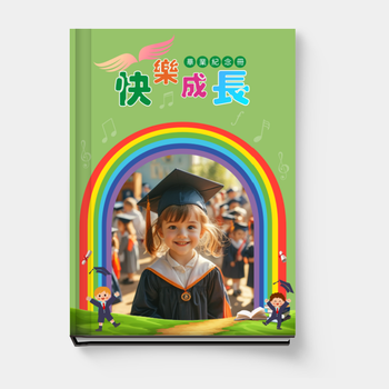 綠色活潑開朗畢業紀念冊