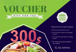 綠色美食優惠券